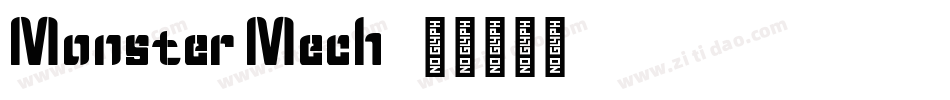 Monster Mech字体转换